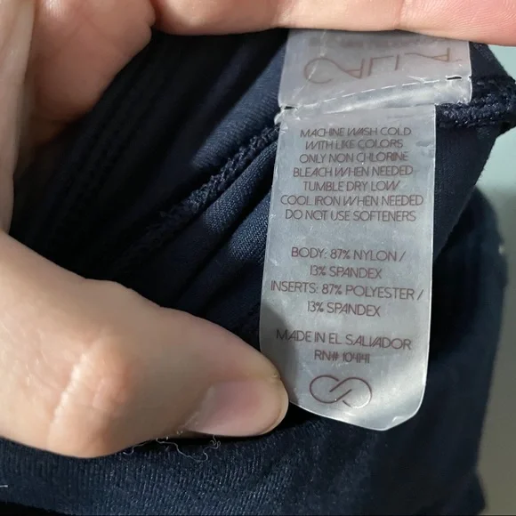 Calia Navy Rainbow Snake Print Cropped Leggings - Picture 7 of 7